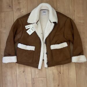 [NEW W/ TAGS] Zara Double Faced Jacket with Patch Pockets